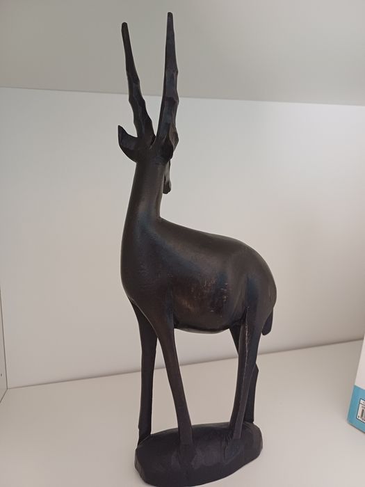 Estatua escultura madeira arte africana