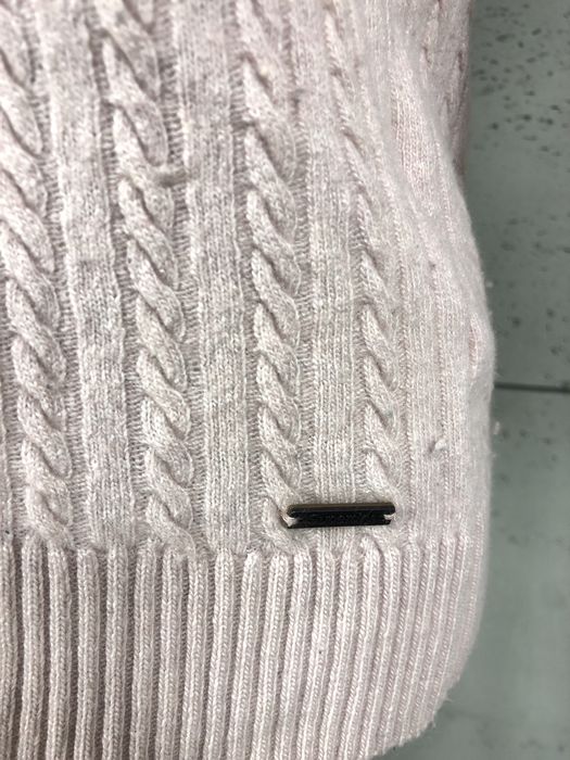 Superdry Premium Knitwear roz. M damski różowy sweter z dodatkiem kasz