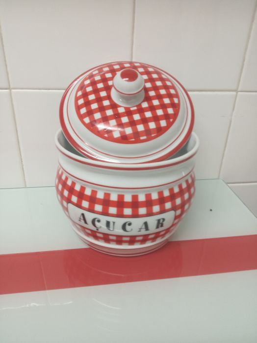 4 POTES de Porcelana