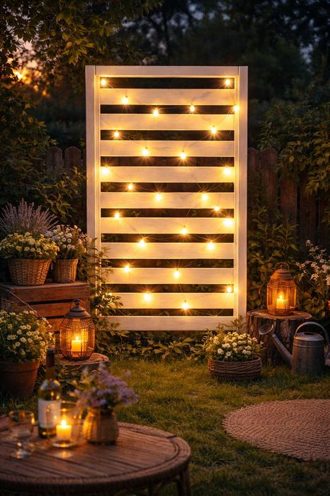 Drewniany PŁOT Ogrodowy, Pergola z drewna, Panele drewniane, lamele