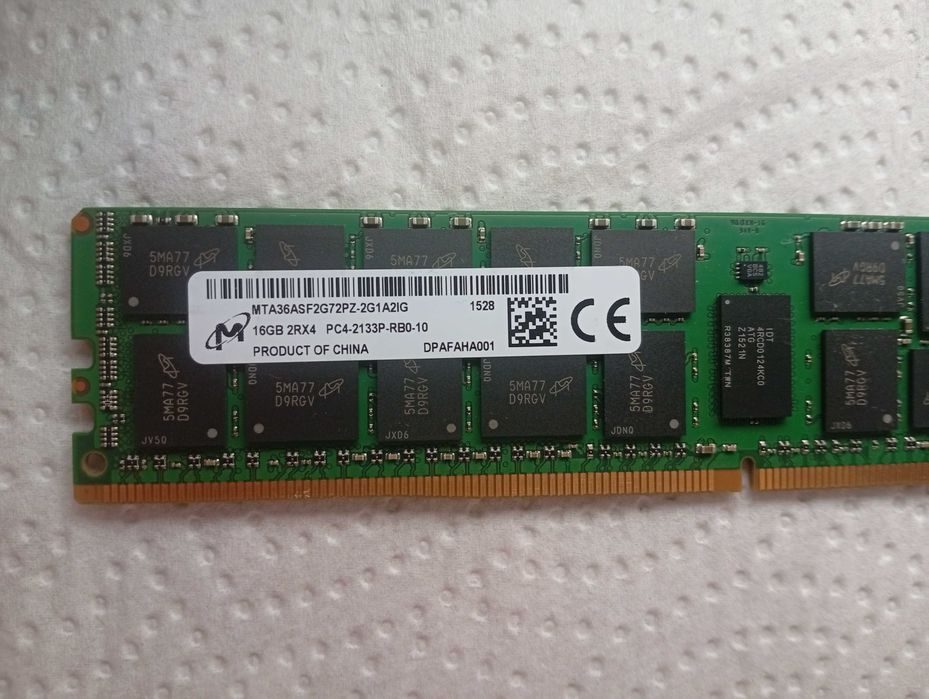 Pamięć RAM Micron 16GB 2Rx4 DDR4-2133P DDR4 RDIMM 2133MHz MTA36ASF2G72PZ-2G1A2