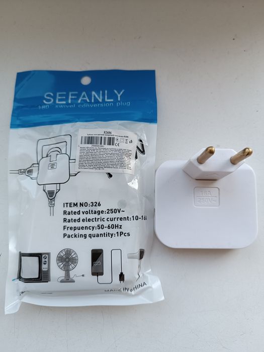 тройник переходник электрический поворотный