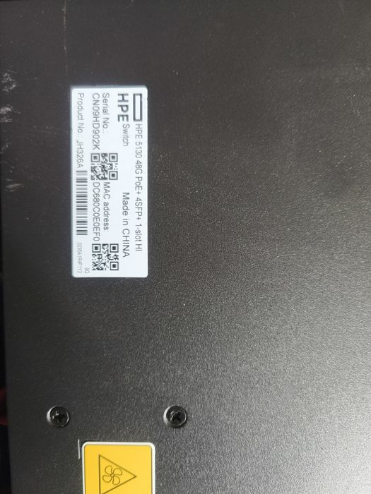 Switch hp patchpanel molex