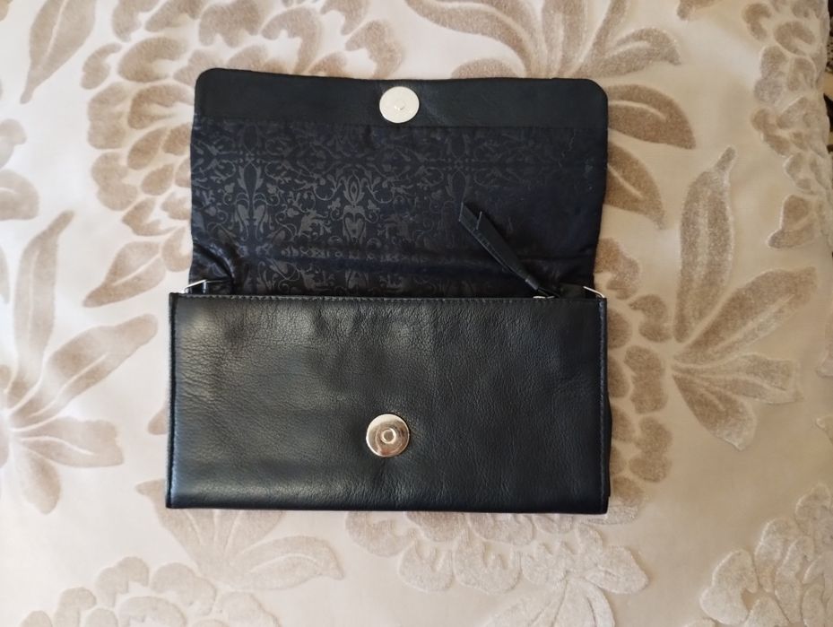 Кожаный клатч кошелек натуральная кожа