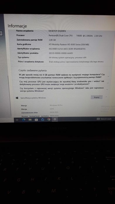 Laptop Samsung notebook