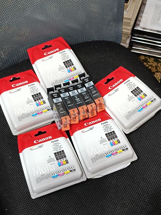 Komplet tuszy Canon 551 plus 550 oryginal