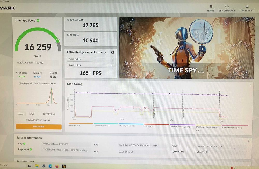 PC Gamingowy, Ryzen 9,RTX 3080, RAM 32, SSD 1Tb, Asus B550-Plus