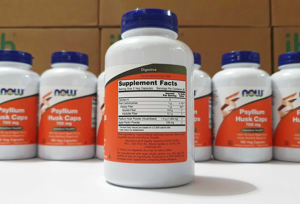 Now Foods, Psyllium Husk, псиллиум (оболочка семян подорожника), 180шт