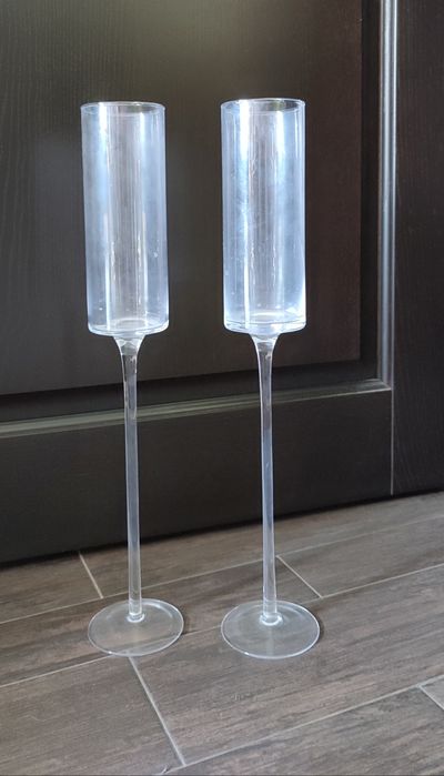 Підсвічник, свічник скло