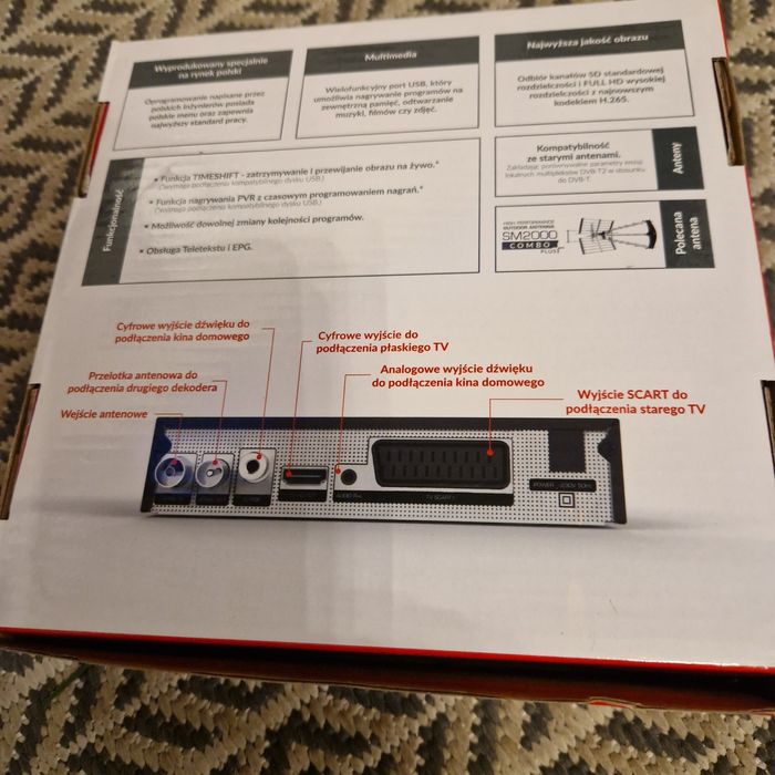 Dekoder dvbt2  brak.