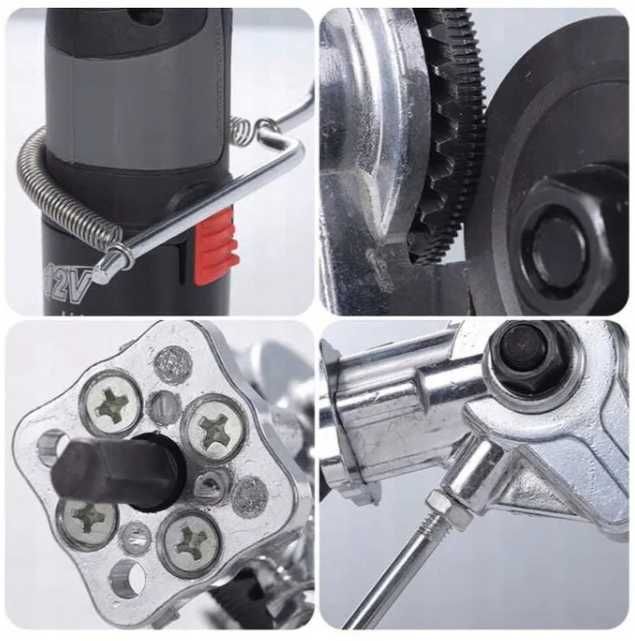 DO CIĘCIA BLACHY adapter przystawka na wkrętarkę nożyce stal zestaw