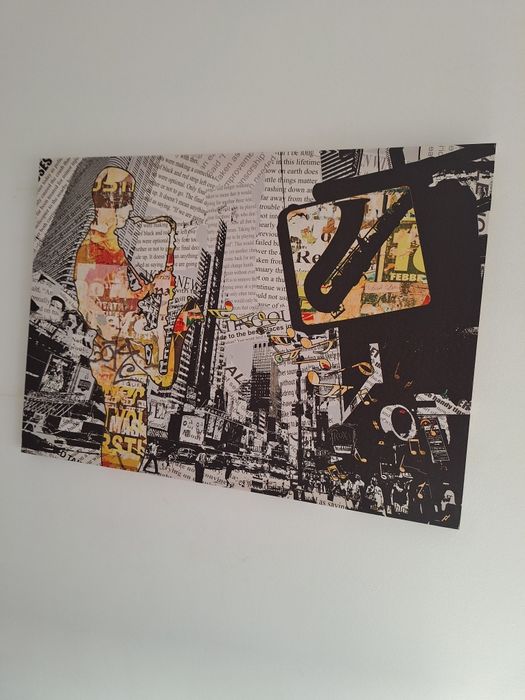 Tela colorida para parede