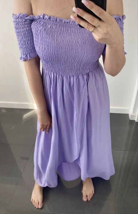 Nowa z metkami śliczna maxi liliowa sukienka