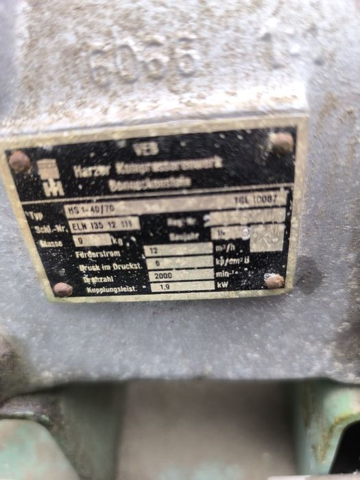 Sprężarka  kompresor  z Niemiec