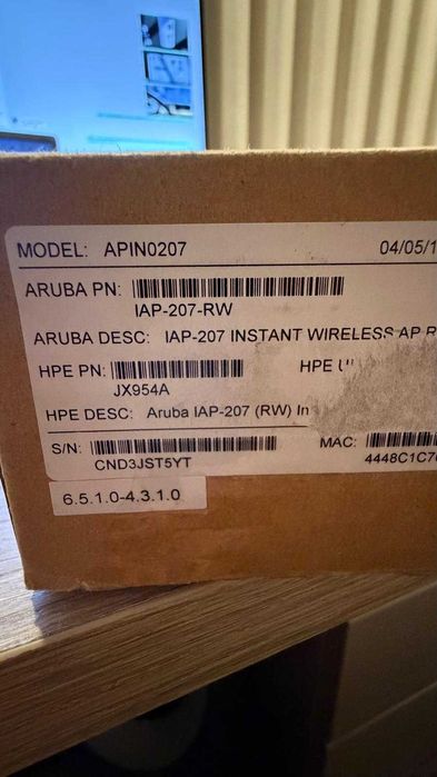 Aruba IAP-207-RW + PoE