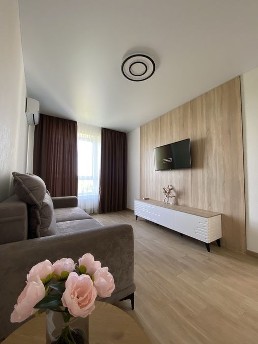 МАСАНИ. Продаж сучасна 1-кімнатна квартири 43 м² з автономним опаленням та ремонтом