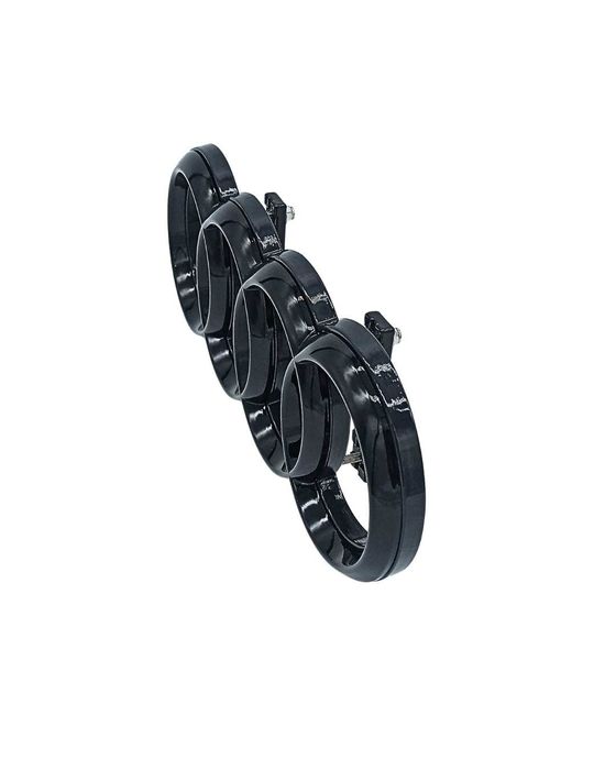 Suporte De Símbolo Emblema Audi em Preto Brilhante