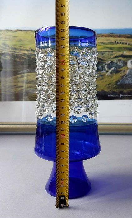 Empoli Glass szklany wazon. Włochy.