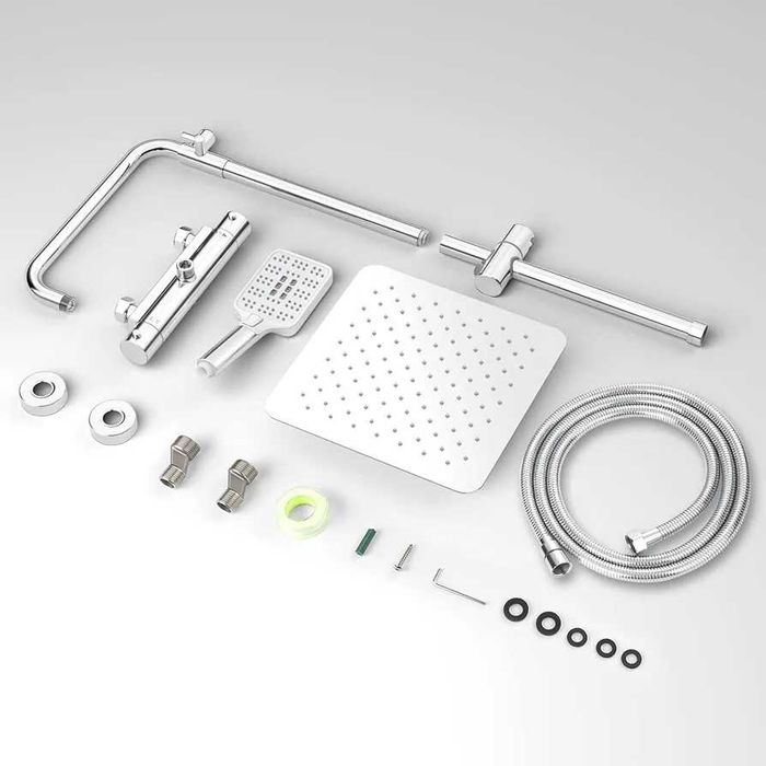 Bateria prysznicowa termostatyczna z deszczownicą 30x30cm Rainsworth