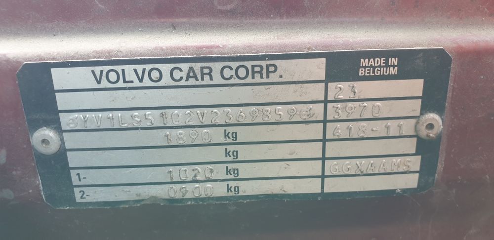 Вольво 850 мотор 2.5 снята с учета