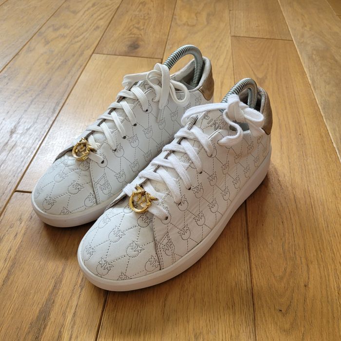 Białe Sneakersy Pinko tenisówki trampki