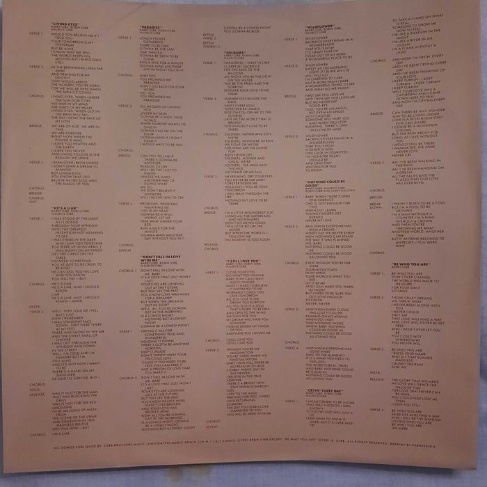 'Bee Gees  - Living Eyes' Disco Vinil