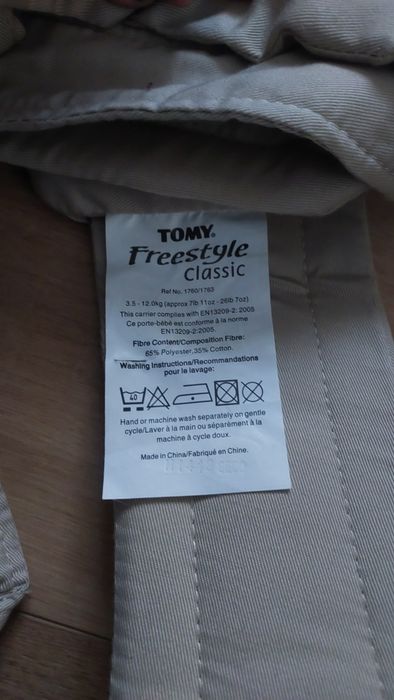 Nosidełko dla dziecka, niemowlaka Tomy