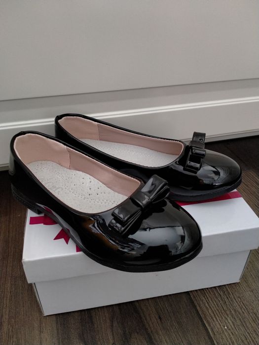 Lakierki czarne 17,5cm baleriny nie hm next zara