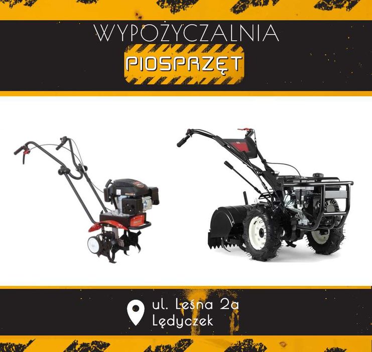 Wynajem glebogryzarki spalinowej ogrodowej kultywatora gleby ziemi