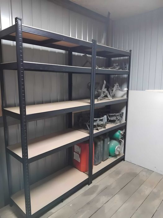 Металевий стелаж 180×90×40 і 150×70×30 чорний, оцинкований