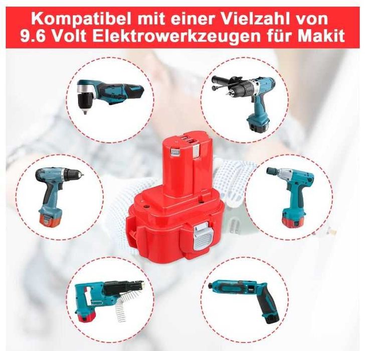 Bateria do Makita 9.6V 4.0 Ah Ni-MH VANTTECH