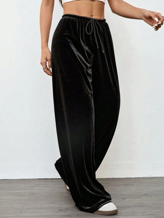 Велюрові оксамитові штани великого розміру висока посадка damart