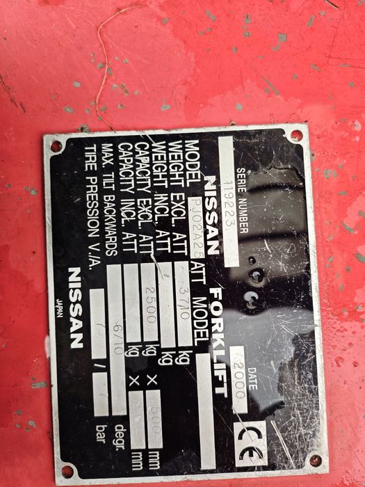 Wózek widłowy nissan toyota Yale Mitsubishi Linde Clark komatsu