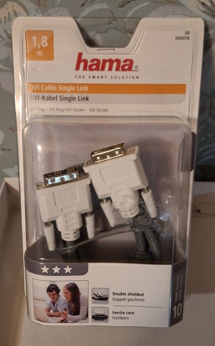 DVI-D Dual Link Hama 1.8 m. Германия!