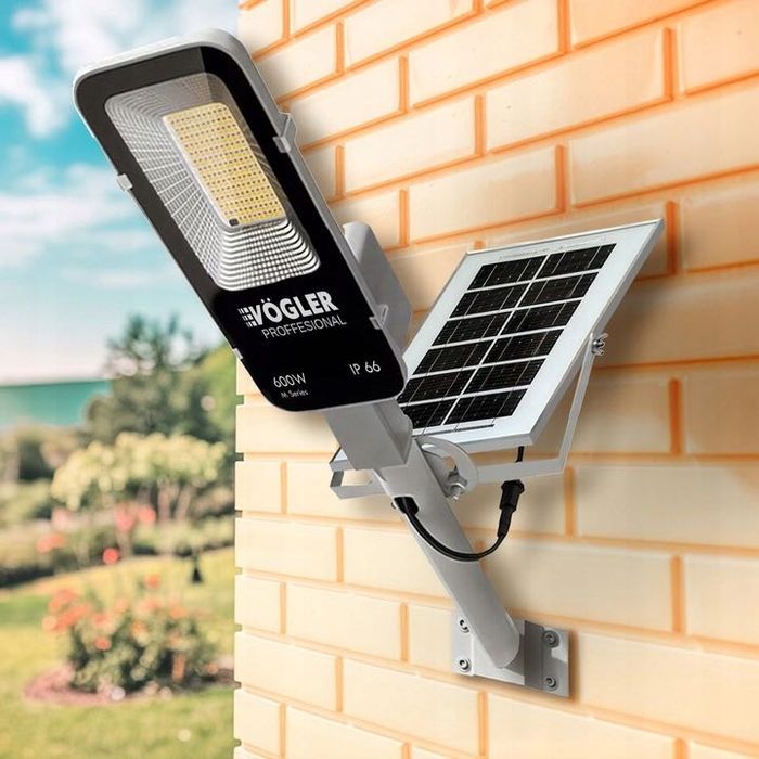 LAMPA SOLARNA 600W z Czujnikiem Ruchu i Zmierzchu DUŻY PANEL Mocna