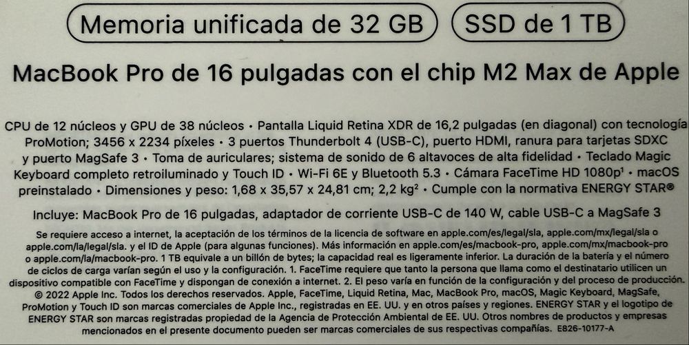 Macbook Pro M2 Max