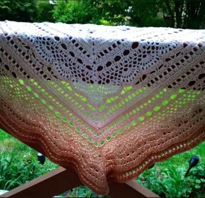 Chusty handmade ombre