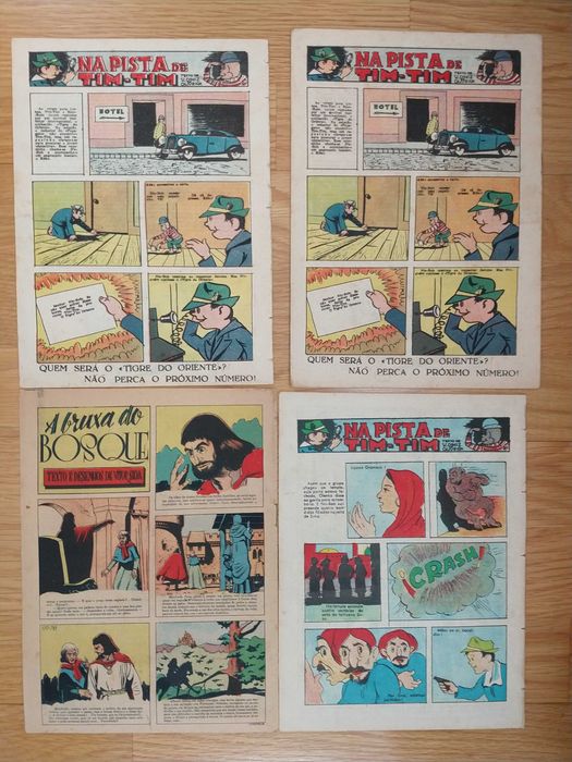 Revistas de BD Papagaio e envelopes de envio
