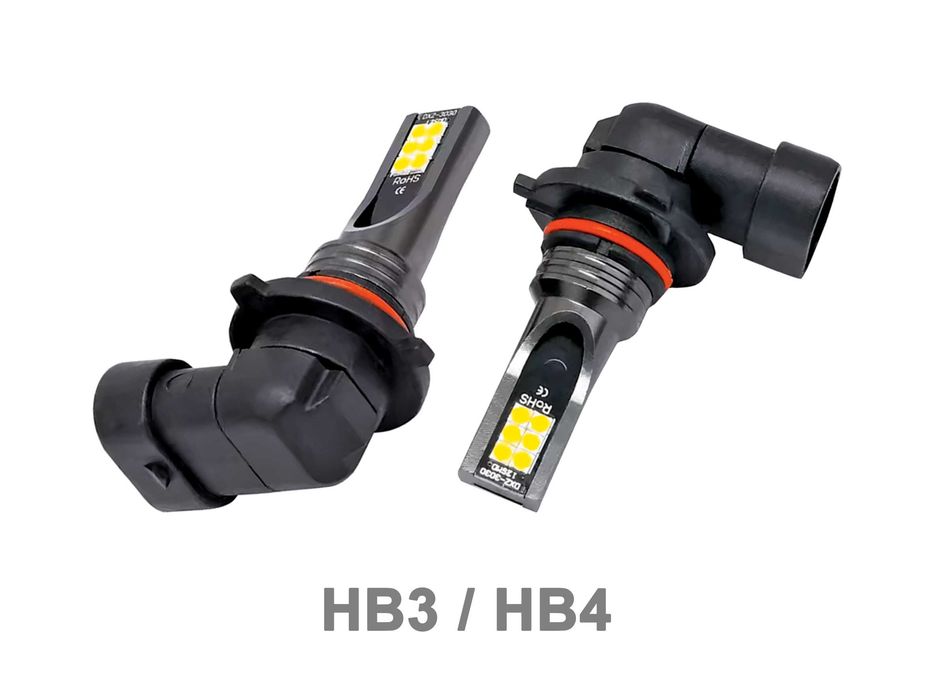 Lâmpadas de LED HB3 - HB4 (DC 12-24V 80W 6000K 12000LM)