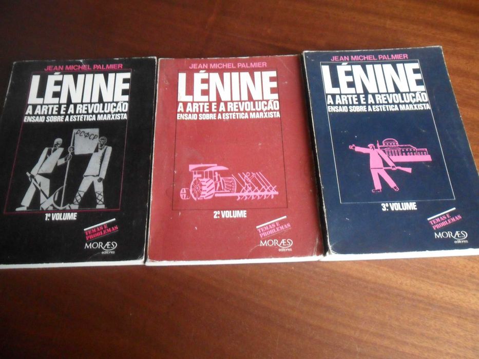 "LÉNINE - A Arte e a Revolução" - 3 Vol de Jean-Michel Palmier - 1ª Edição de 1976