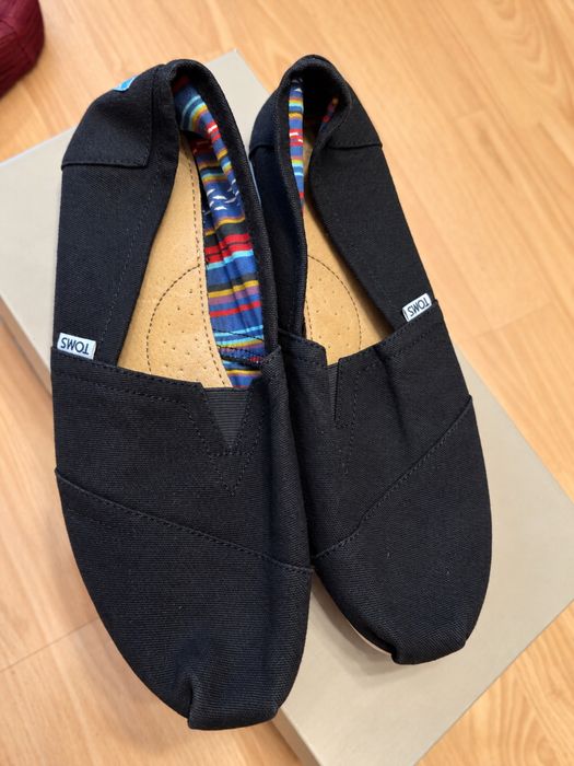 TOMS Classic Alpargata czarne espadryle M7/W9