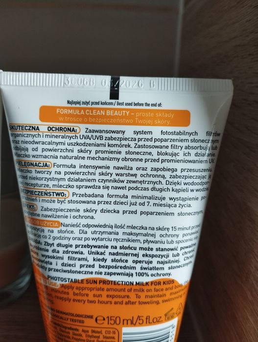 2x Lirene mleczko przeciwsłoneczne ochronne spf 30 dla dzieci