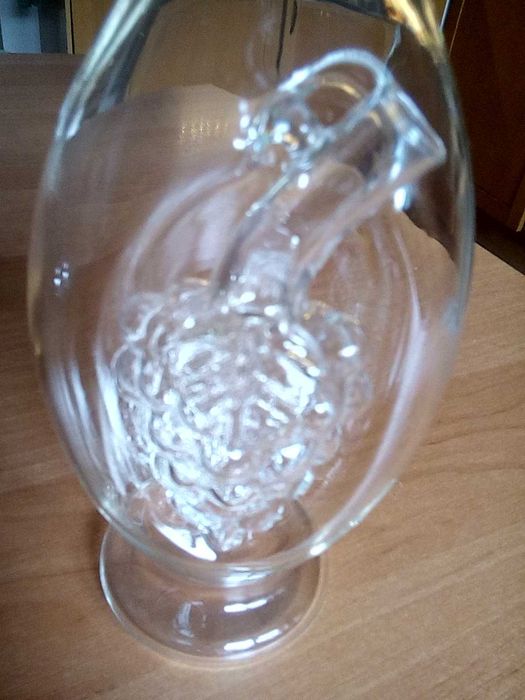 Karafka szklana na wino