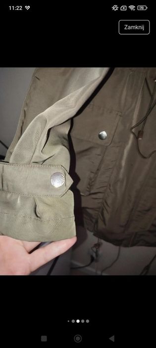 Płaszcz przeciwdeszczowy z kapturem parka Top secret 2w1  O 40