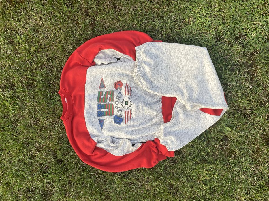 Komplet dresowy Vintage USA American Sport 80 90s streetwear alternati