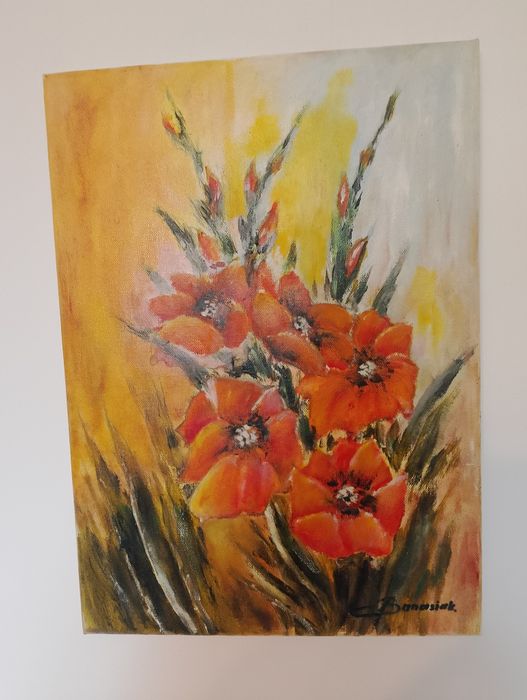 Obraz kwiaty czerwone