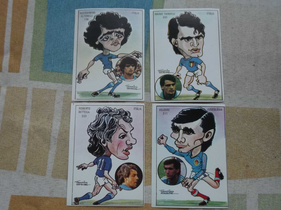 Cromos antigos  caricaturas