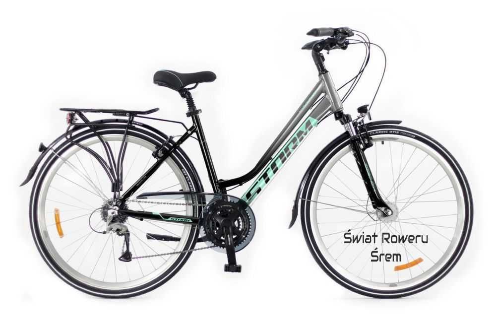 Rower damski 28 cali trekking Storm Marathon 6.0 aluminiowy Shimano