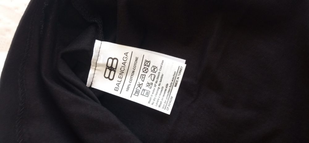 Nowa czarna koszulka balenciaga Interpol r. XL