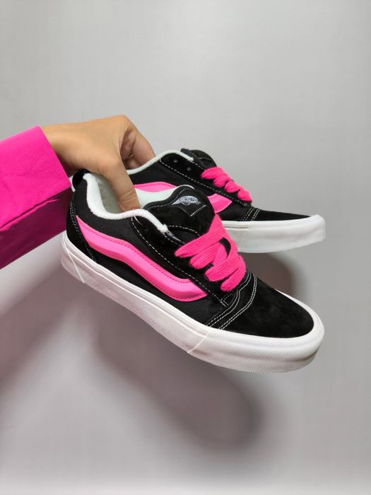 36, 37, 38, 40 Жіночі кросівки Vans Knu Skool Black Pink ванс кну